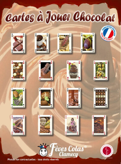 Les Cartes à Jouer Chocolat - Collection de fèves sur son affiche