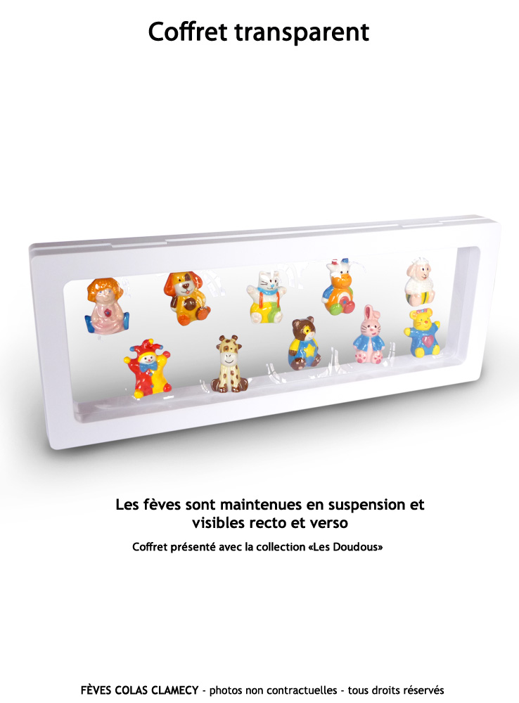 Coffret Transparent Rectangle Blanc