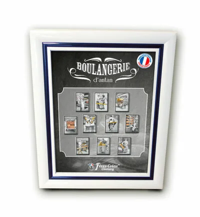 Cadre blanc Fèves affichette collection