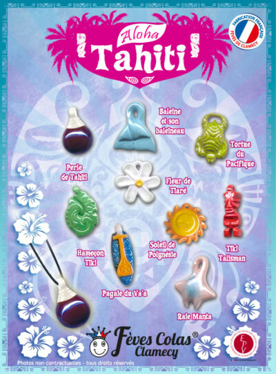Aloha Tahiti - Collection de fèves sur son affiche