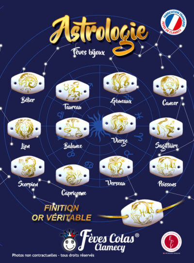 Astrologie Bracelet - Collection de fèves sur son affiche