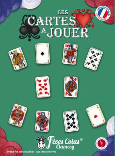 Cartes à jouer : 10 cartes - Collection de fèves sur son affiche