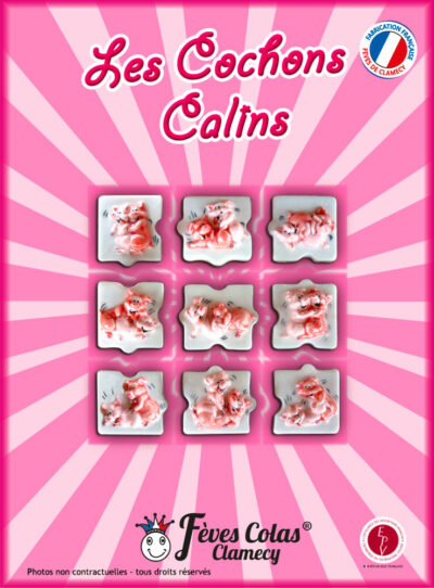 Cochons câlins - Collection de fèves sur son affiche