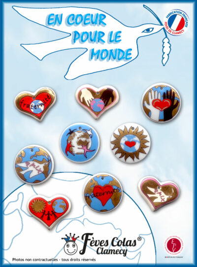 Cœur pour le-monde - Collection de fèves sur son affiche