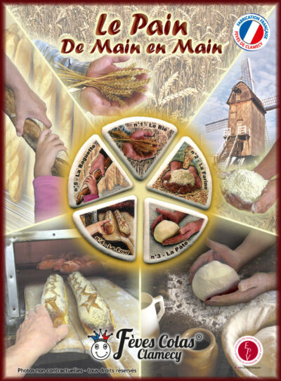 Le Pain de Main en Main - Collection de fèves sur son affiche