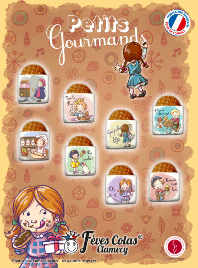 Les Petits Gourmands - Collection de fèves sur son affiche