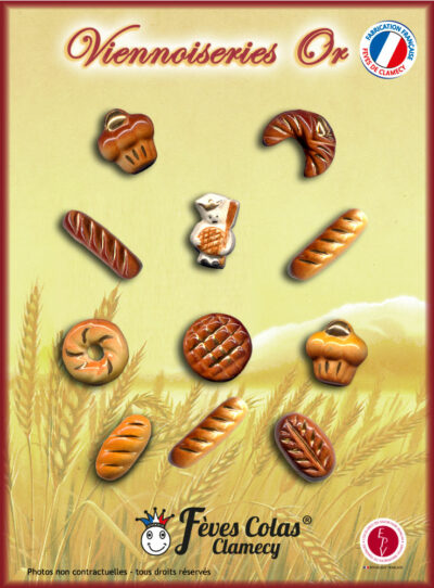 Viennoiseries Or - Collection de fèves sur son affiche