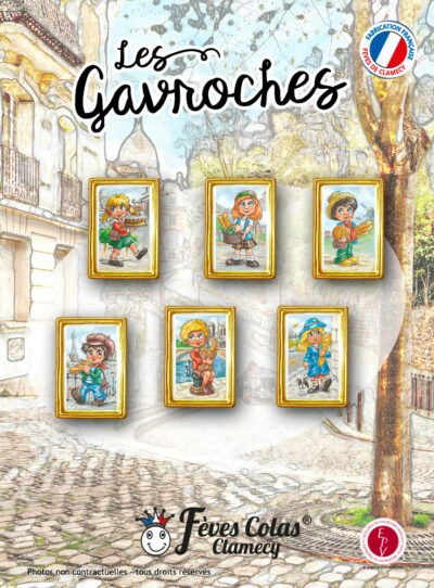 Les Gavroches - Collection de fèves sur son affiche