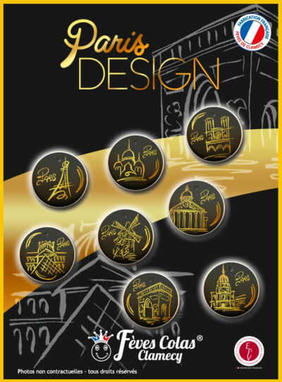 Paris Design - Collection de fèves sur son affiche