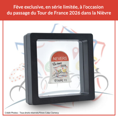 coffret collector fève borne kilométrique Étape 11 nevers au tour de france 2026