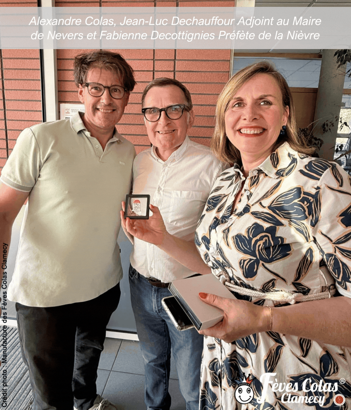 Alexandre Colas, Jean Luc Dechauffour adjoint au maire de Nevers et Fabienne Decottignies préfète de la Nièvre, Passage du Tour de France 2026